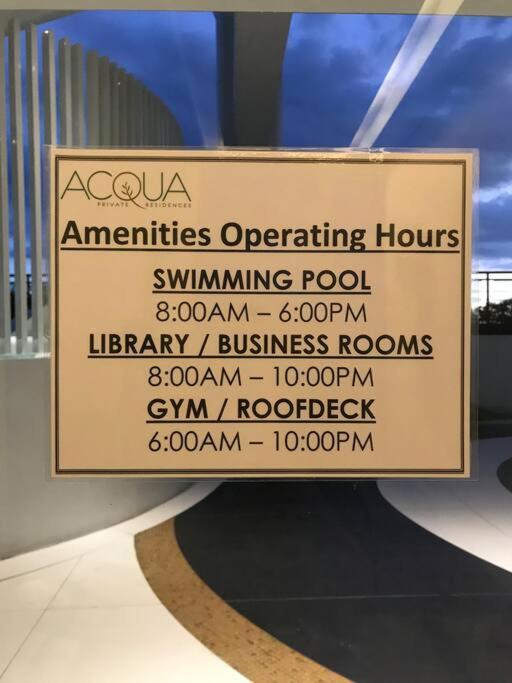 Acqua Private Residence Livingstone Tower Condo Unit With Free Wifi Μανίλα Εξωτερικό φωτογραφία